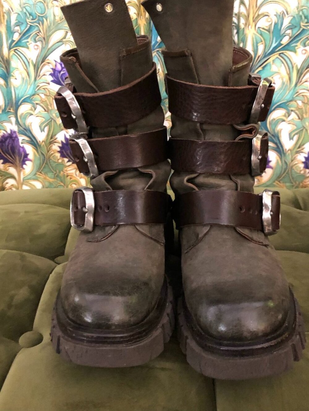 AS98 Hamish Boots Green 6.5 -7 7